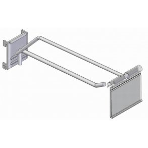 Varekrog Enkeltkrog prisskilt perfopladefirkanthul