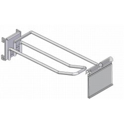 Varekrog Dobeltkrog prisskilt perfopladefirkanthul