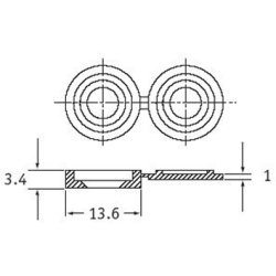 "Knap" unders&aelig;nket skrue