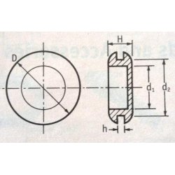 Pladeprop for kabelgennemf&oslash;ring