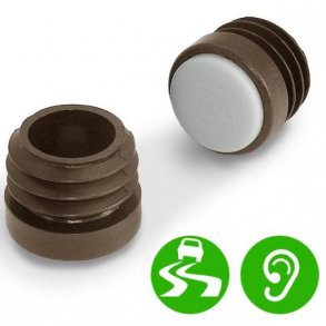 Prop fladhoved med lyddæmpende plast