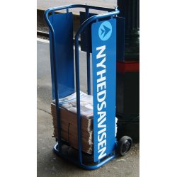 Avisvogn - newspaper display